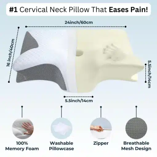 TruePhorm™ Memory Foam Cervical Pillow 6